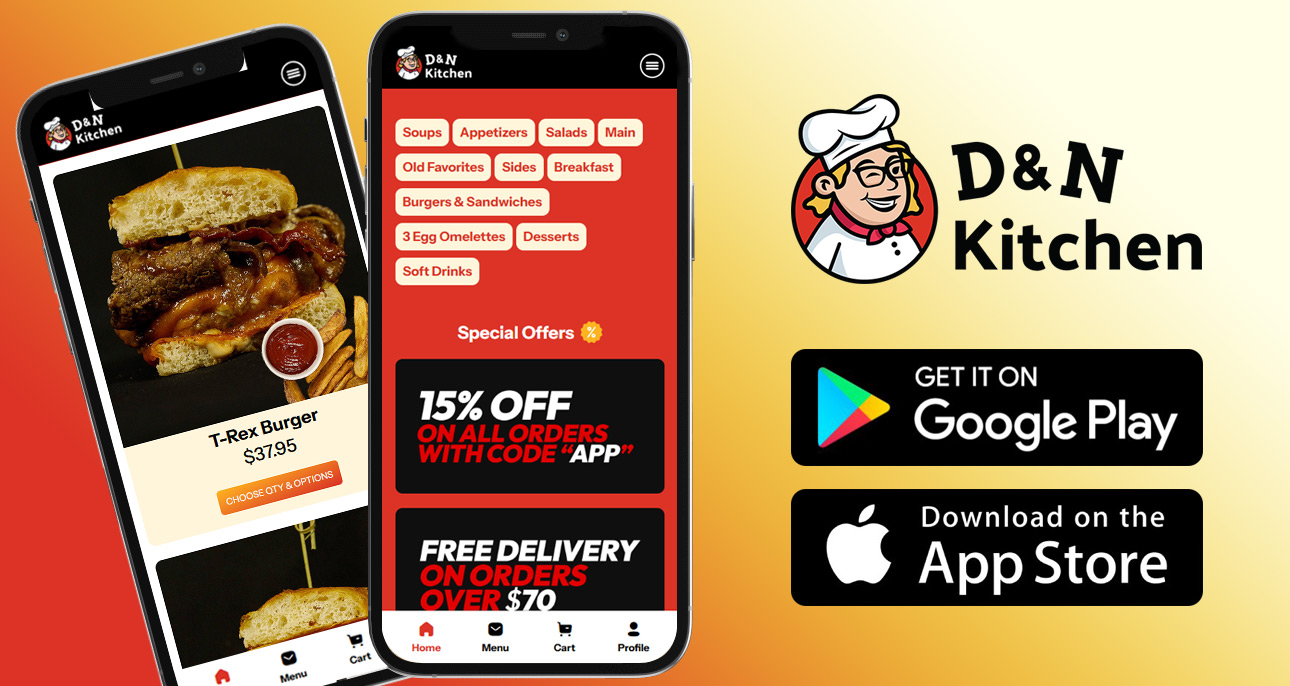 D&N Kitchen Android & iOS Application